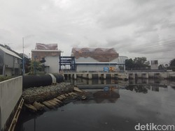Begini Ketinggian Air di Stasiun Pompa Sentiong Usai Jakarta Diguyur Hujan