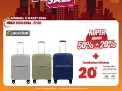 Persiapan Mudik, Ada Aneka Koper Harga Diskon di Transmart Full Day Sale