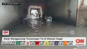 Akses Jalan Terowongan Terendam Banjir
