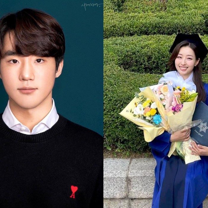 Jeong Hyun Bin dan kekasihnya/ Foto: instagram.com/hyxnbin_00, instagram.com/ceunnii