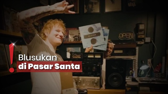 Momen 'Gembel' Ed Sheeran di Jakarta, Bagi-bagi Vinyl dan Hadiah 'Bajaj'