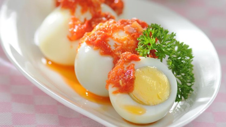 ilustrasi telor balado