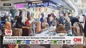 VIDEO: Pasar Tanah Abang Ramai Pembeli