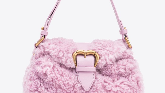 Pinko Mini Jolene Bag Faux Fur