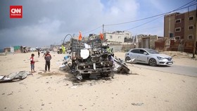 VIDEO: Drone Israel Serang Truk Bantuan, 5 Warga Gaza Tewas
