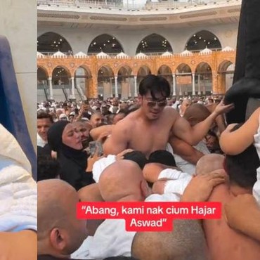 Viral Video Orang Malaysia Bikin Rusuh Saat Cium Hajar Aswad