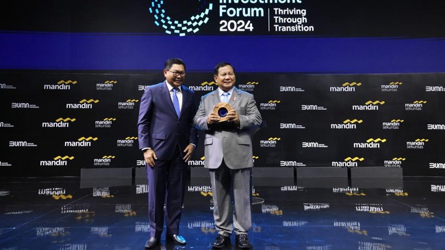 Sejumlah media asing merespons paparan Calon Presiden Prabowo Subianto saat menjadi pembicara utama di Mandiri Investment Forum 2024.