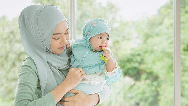 ilustrasi menyusui muslim