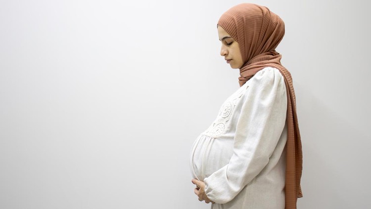llustrasi hamil muslim llustrasi hamil muslim