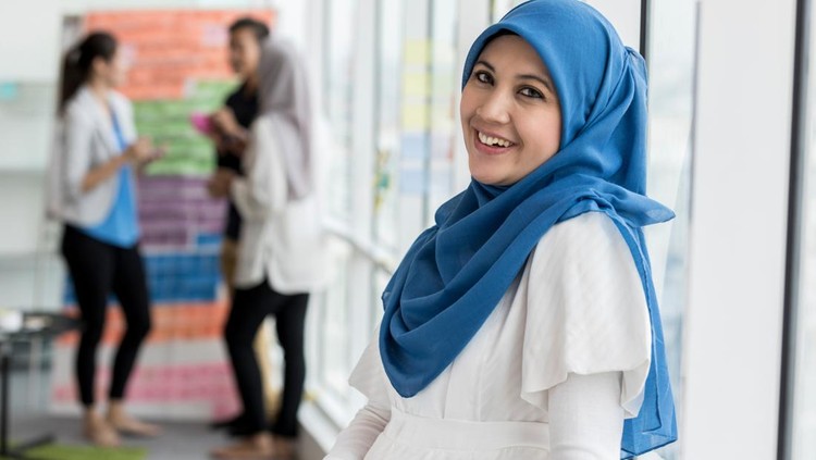 llustrasi hamil muslim