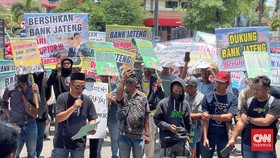 Ganjar dilaporkan KPK, Massa Demo di Semarang Dukung Proses Hukum