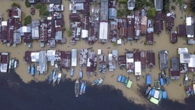 FOTO: Muaro Jambi Lumpuh Direndam Banjir Selama 2 Bulan