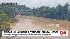 Akibat Hujan Deras, Tanggul Sungai Jebol