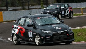 Toyota Agya GR Sport Mendominasi di ITCR 1.200 ISSOM 2024