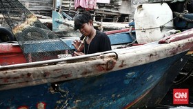 FOTO: Rona Kehidupan Kampung Nelayan di Pesisir Utara Jakarta