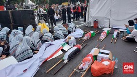 Gelar Aksi di Depan Kedubes AS, MOI Tuntut 9 Hal untuk Palestina