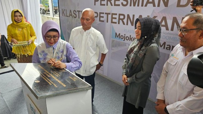 BSI bersama BSI Maslahat mengembangkan klater peternakan domba/kambing di Desa Banyulegi, Mojokerto melalui program Desa Bangun Sejahtera Indonesia (Desa BSI).