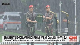 VIDEO: Brigjen TNI Djon Afriandi Resmi Jabat Danjen Kopassus