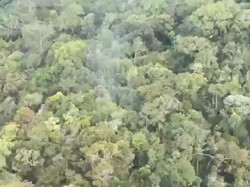 Penampakan Lokasi Puing-puing Pesawat Smart Air di Binuang Kaltara