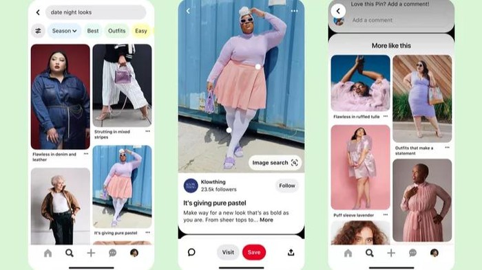 Semakin Inklusif, Pinterest Kini Punya Sistem Pencarian Tipe Tubuh yang Lebih Beragam