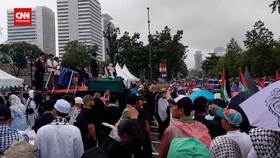 VIDEO: Aksi Bela Palestina di Kedubes AS, Tuntut Ramadhan di Gaza