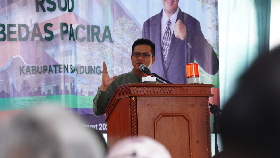 Bupati Bandung Dadang Pimpin Groundbreaking RSUD Bedas Pacira
