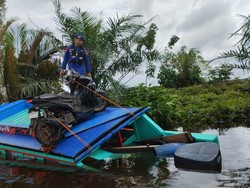 Speedboat Hantam Potongan Kayu di Air Sugihan, 2 Penumpang Tewas