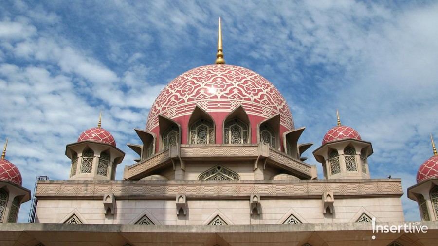 The mosque in Putrajaya, Malaysia