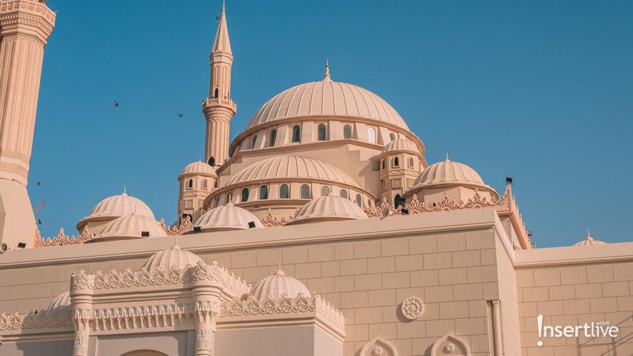 The mosque in Putrajaya, Malaysia
