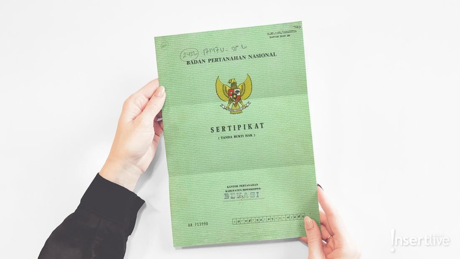 Ilustrasi sertifikat tanah