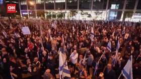 VIDEO: Ribuan Warga Israel Demo Tuntut PM Benjamin Netanyahu Mundur