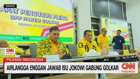 VIDEO: Airlangga Enggan Jawab Isu Jokowi Gabung Golkar
