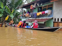 Banjir Terjang 4 Kecamatan di Melawi Kalimantan Barat, Aktivitas Warga Lumpuh