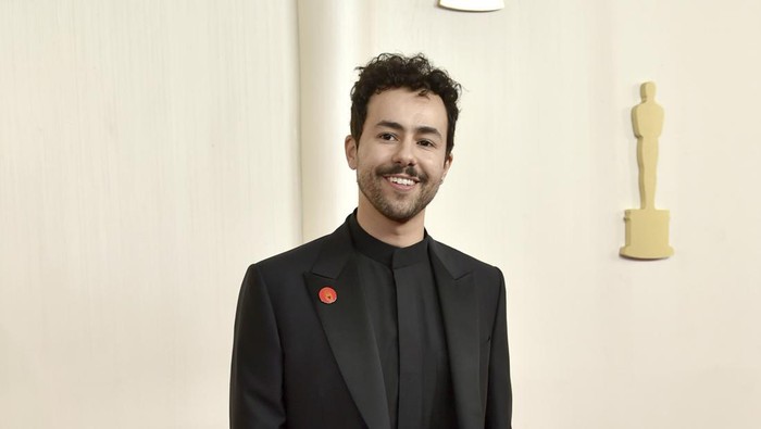 Ramy Youssef arrives at the Oscars on Sunday, March 10, 2024, at the Dolby Theatre in Los Angeles. (Photo by Richard Shotwell/Invision/AP)