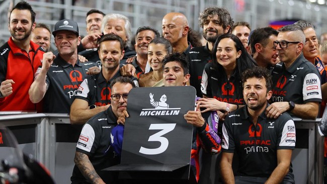 Pembalap Prima Pramac Ducati Jorge Martin harus tetap mempertahankan performa hingga akhir balapan MotoGP Qatar 2024 agar tidak disalip Marc Marquez.