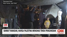 VIDEO: Sambut Ramadan, Warga Palestina Menghias Tenda Pengungsian