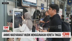 VIDEO: Animo Masyarakat Mudik Menggunakan Kereta Tinggi