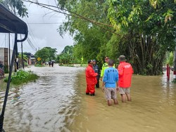 Luapan Sungai Rendam Belasan Rumah 3 Kecamatan di Bangkalan