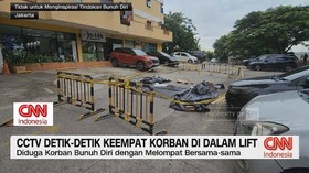 VIDEO: CCTV Detik-Detik Keempat Korban Bunuh Diri di Dalam Lift
