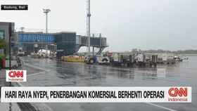 VIDEO: Hari Raya Nyepi, Penerbangan Komersial Berhenti Operasi