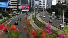 Polisi Rekayasa Lalin Senayan-Harmoni saat Pelantikan Prabowo-Gibran