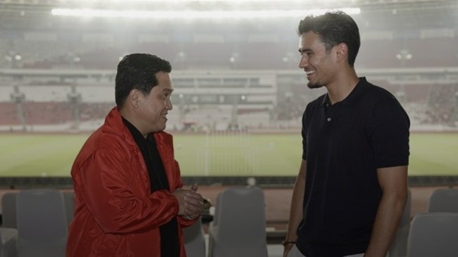 Ketua PSSI Erick Thohir menyebut peran besar suporter Timnas Indonesia U-23 sebagai salah satu faktor keluarnya izin dari Heerenveen untuk Nathan Tjoe-A-On.