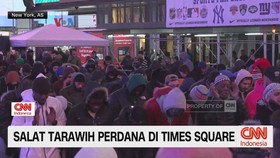 VIDEO: Salat Tarawih Perdana di Times Square