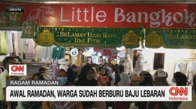 VIDEO: Awal Ramadan, Warga Sudah Berburu Baju Lebaran