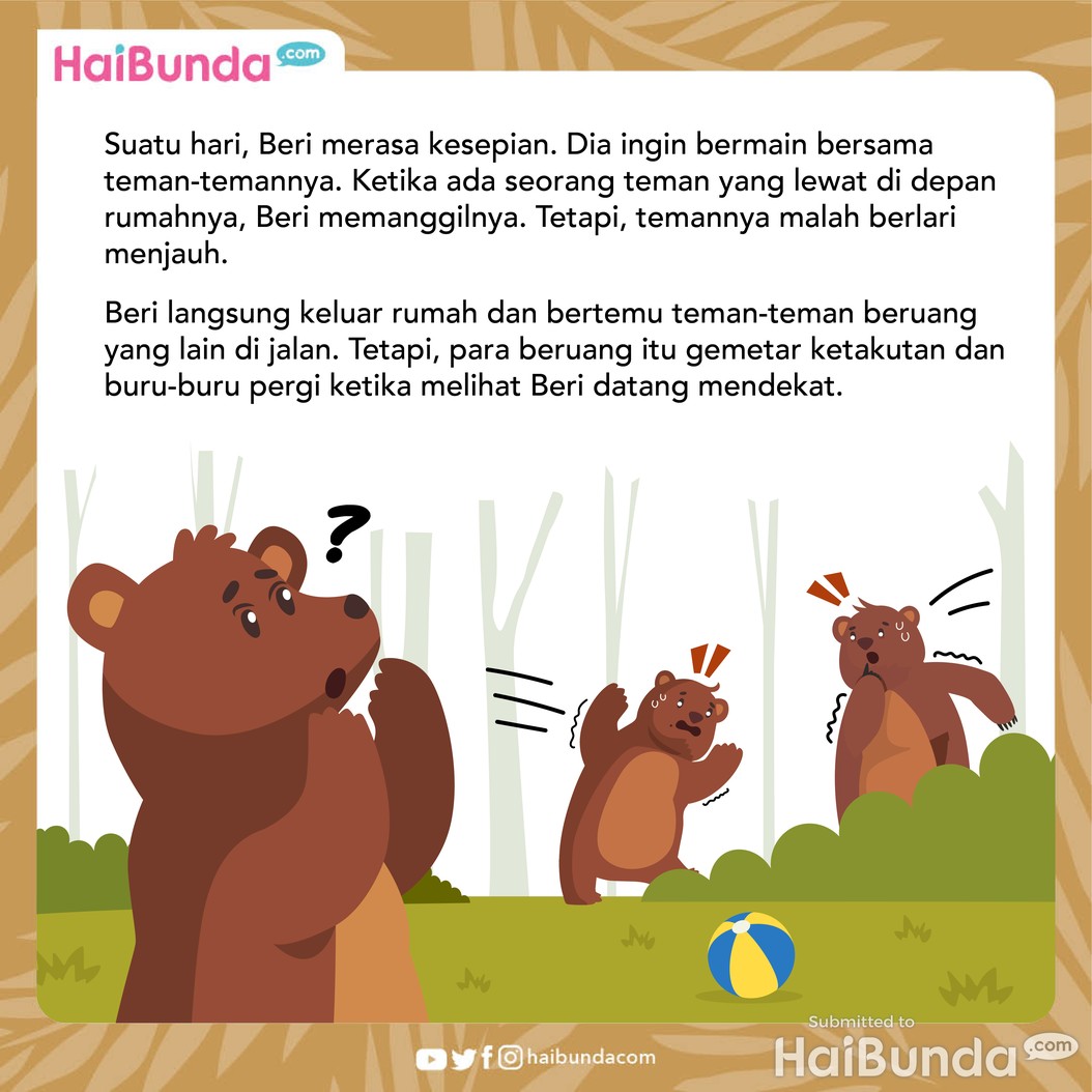 Cerita Fabel: Beri Si Beruang Pemarah