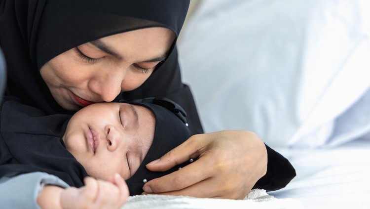 ilustrasi menyusui muslim