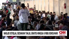 VIDEO: Masjid Istiqlal Sediakan Takjil Gratis Hingga 6 Ribu Boks/Hari