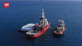 VIDEO: Kapal Bawa 220 Ton Bantuan Berangkat dari Siprus ke Palestina