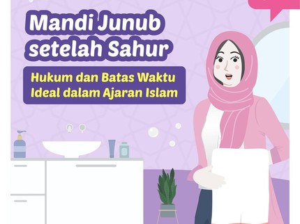 Mandi Junub setelah Sahur, Ketahui Hukum dan Batas Waktu Ideal dalam Ajaran Islam