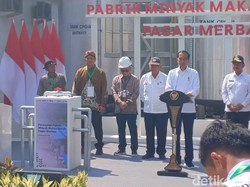 Jokowi Resmikan Pabrik Minyak Makan Merah di Deli Serdang Sumut